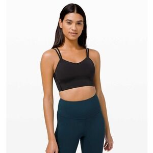 Lululemon Women's Black Like a Cloud Bra Long Line Light Support 8